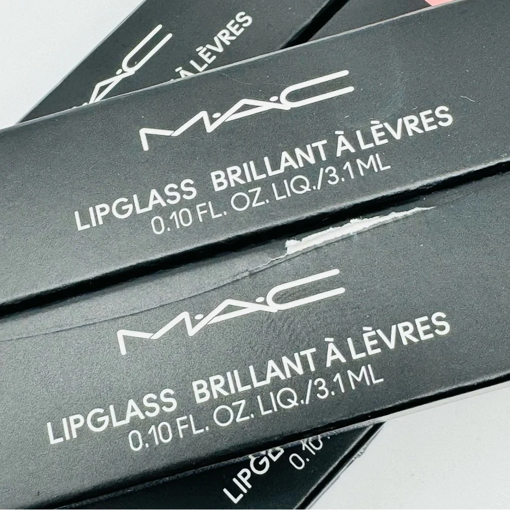 MAC Cosmetics Lipglass C-Thru Peachy Beige Shimmer Brand New in Box Authentic